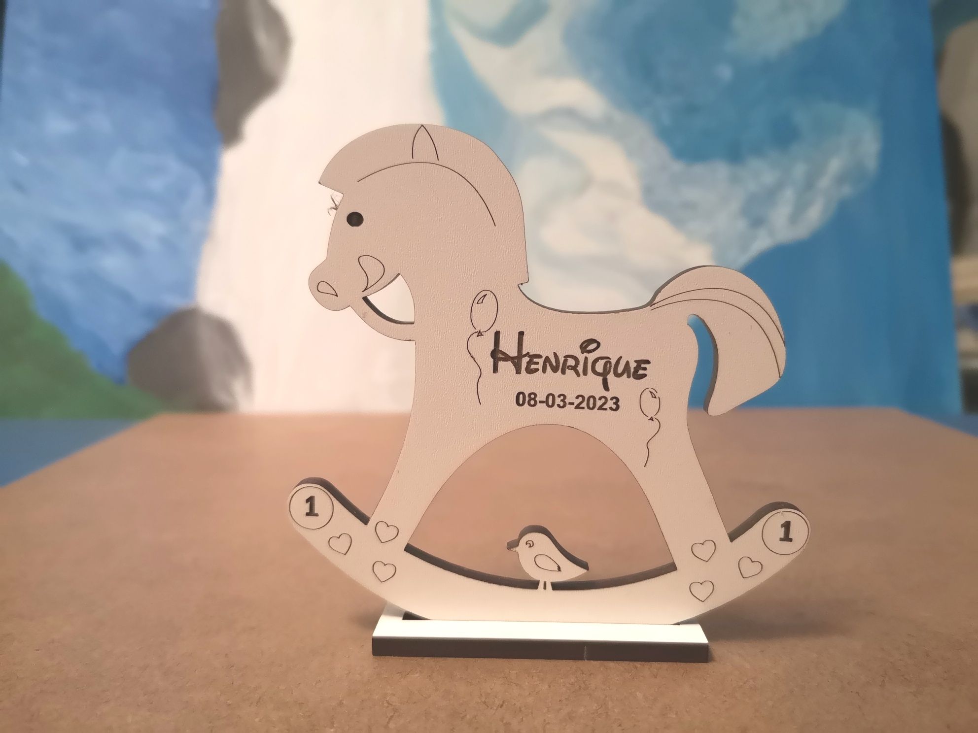 Lembrança de aniversário batizado e comunhão personalizada