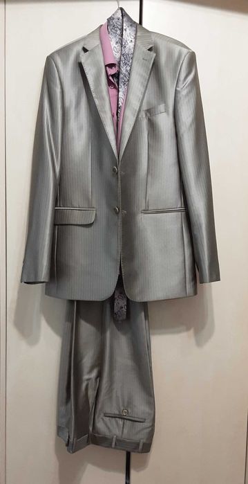 Костюм, рубашка, галстук для выпускного или свадьбы,  размер 46/176