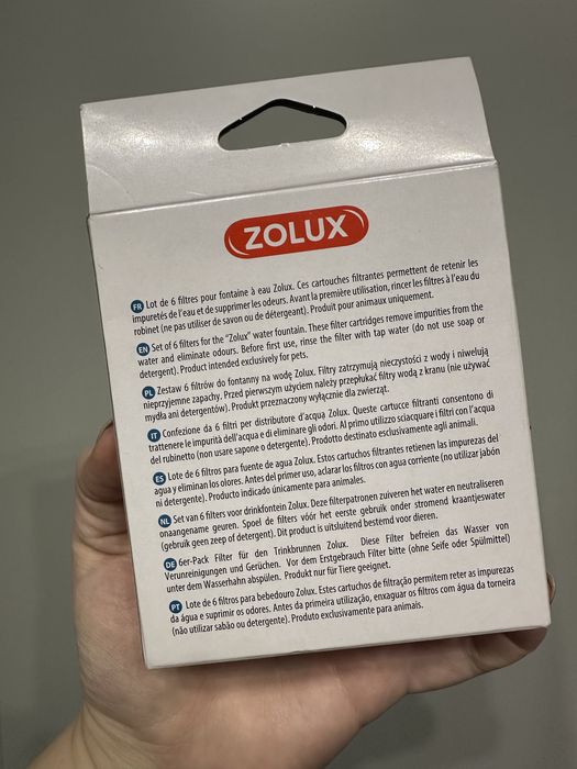 Wymienne filtry do fontanny dla zwierząt Zolux