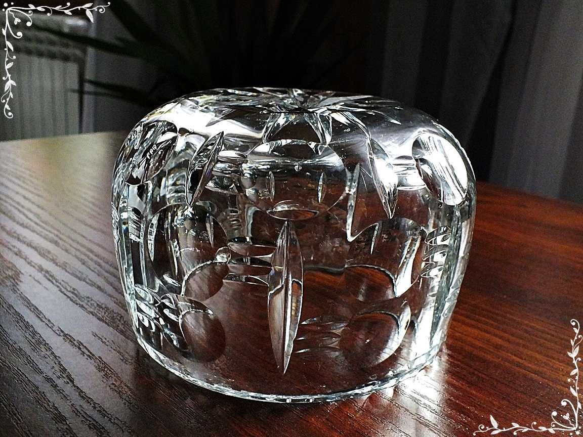 Piękna kryształowa bomboniera, cukiernica miseczka lat 70-80