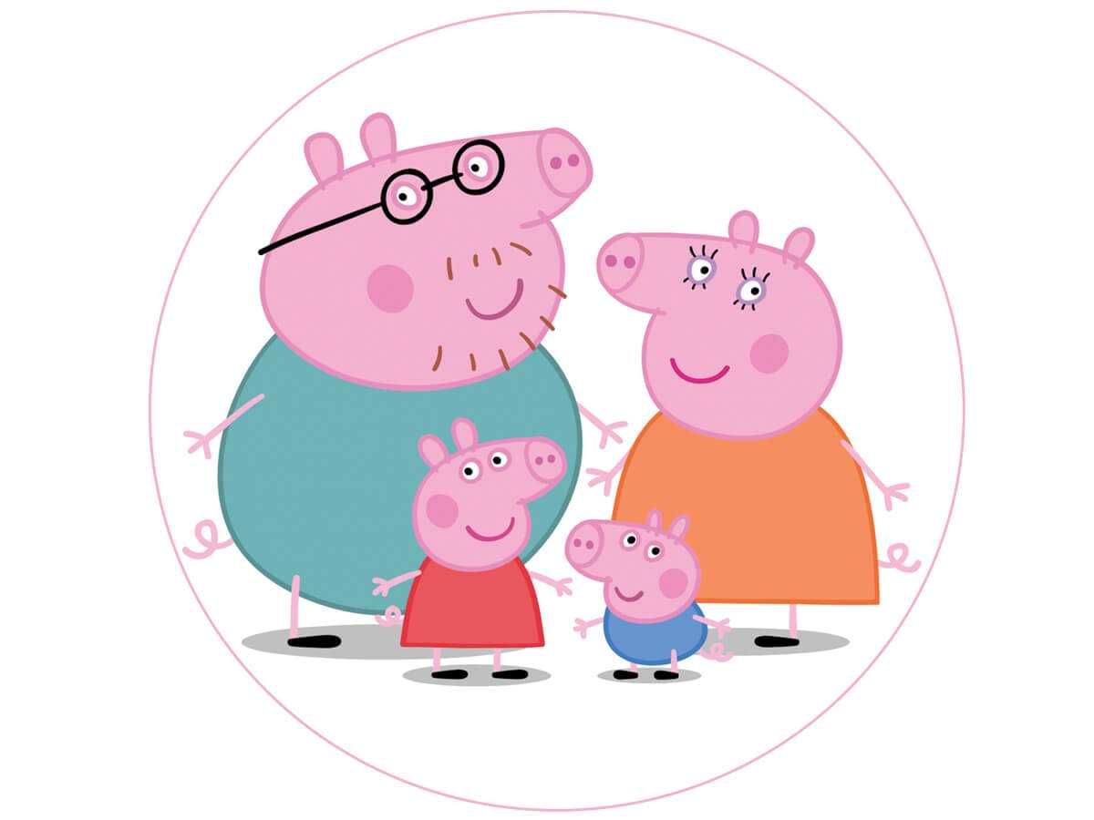 opłatek na tort świnka peppa 20cm