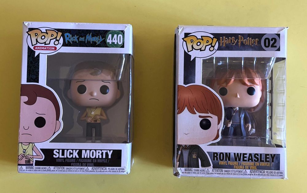 POP figures _ Ron Weasley (Harry Potter) e Morty (Rick and Morty)