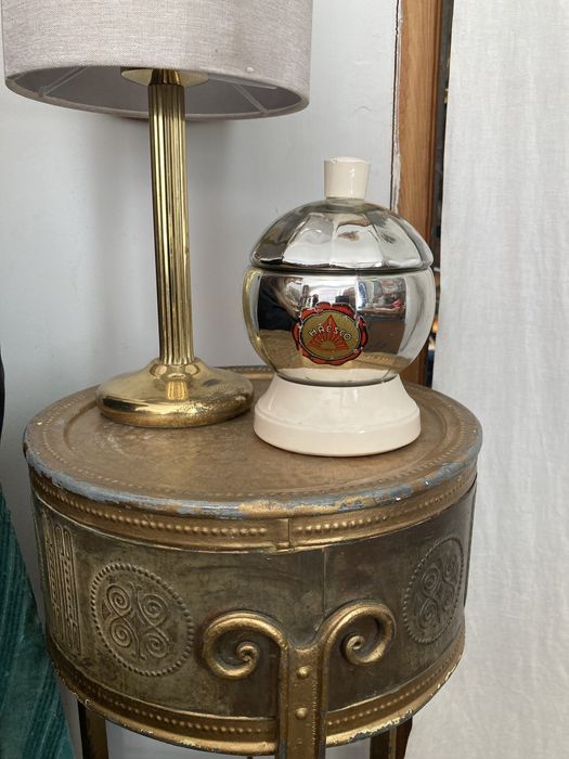 Kolekcjonerski ceramiczny pojemnik na kawior Haesco stara reklama