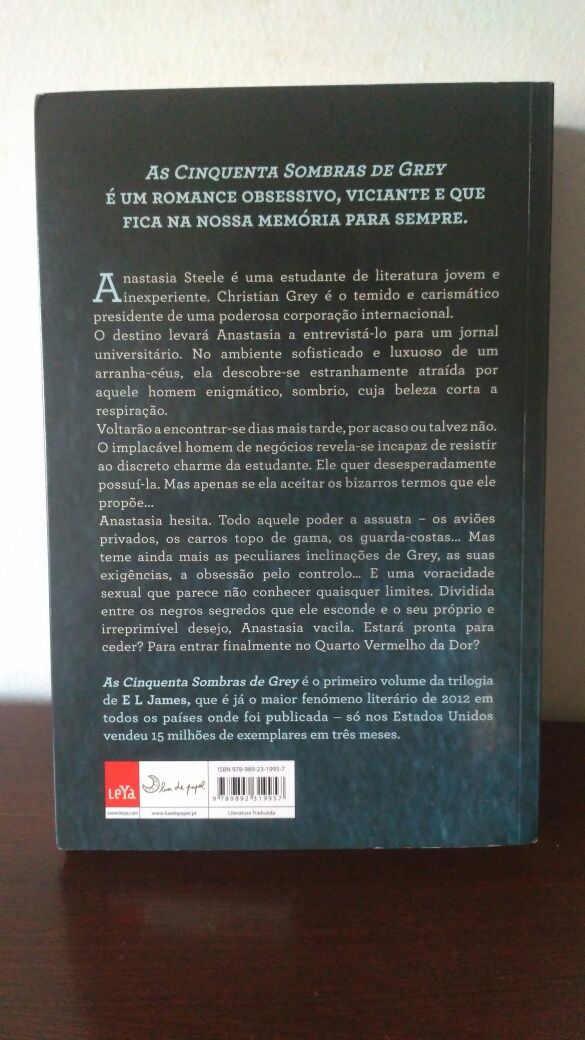 Livro - As Cinquenta Sombras de Grey