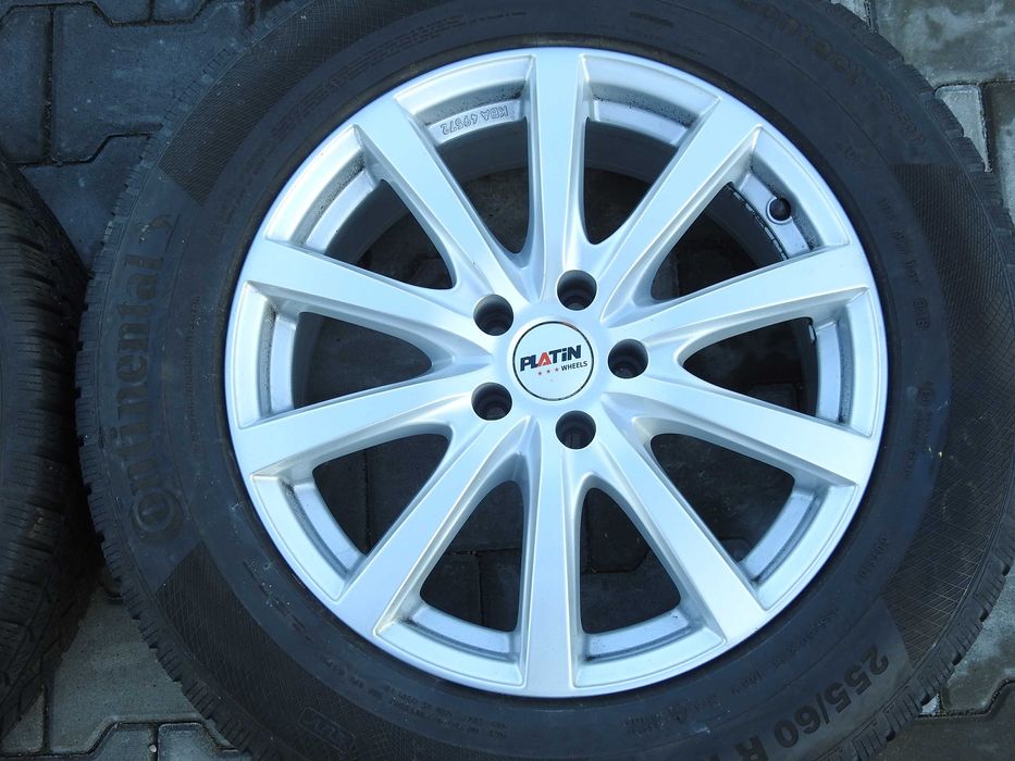 4x Alufelgi Platin 8J 18" 5x112 ET 35 piasta 66,6mm Stan BDB+