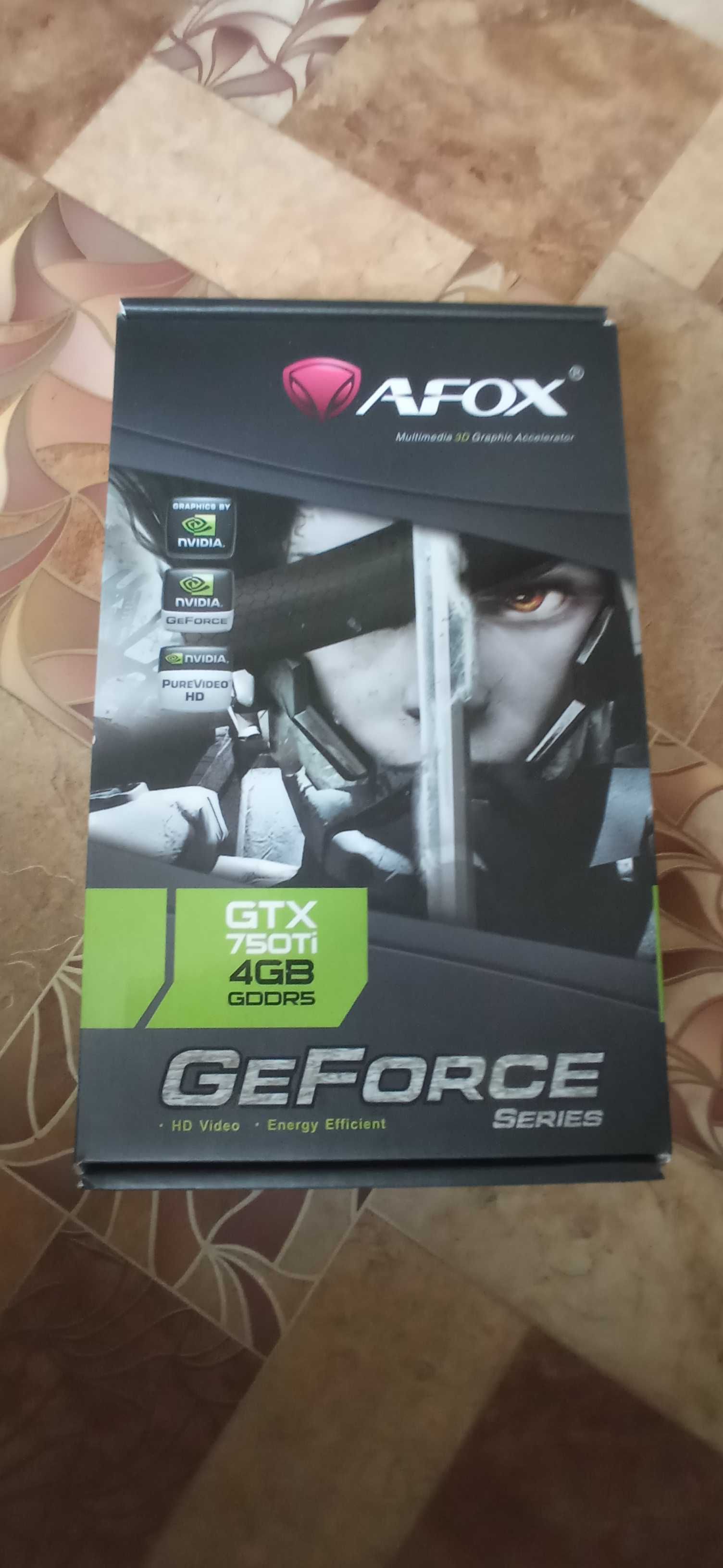 Відеокарта AFOX GTX 750 Ti 4GB GDDR5 (2 вентилятори, пломба)