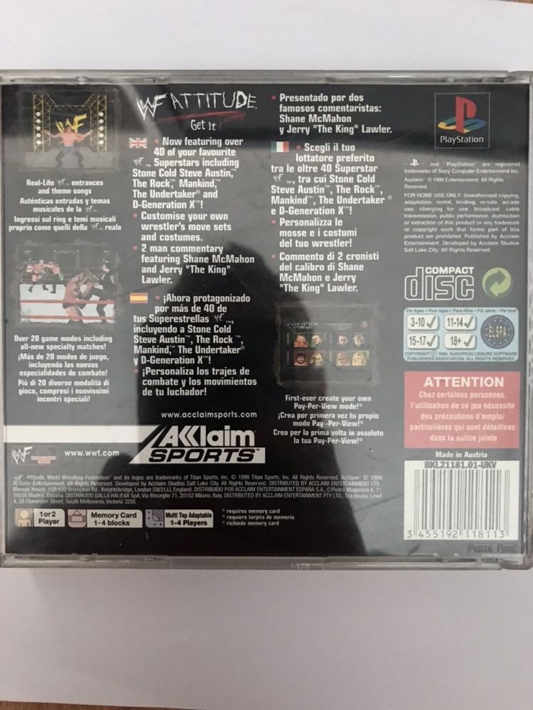 Wrestling PS1 UNIKAT super stan oryginał