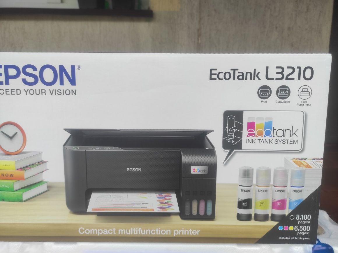 МФУ Epson L3210 принтер струменевий БФП Епсон колір новий фарби