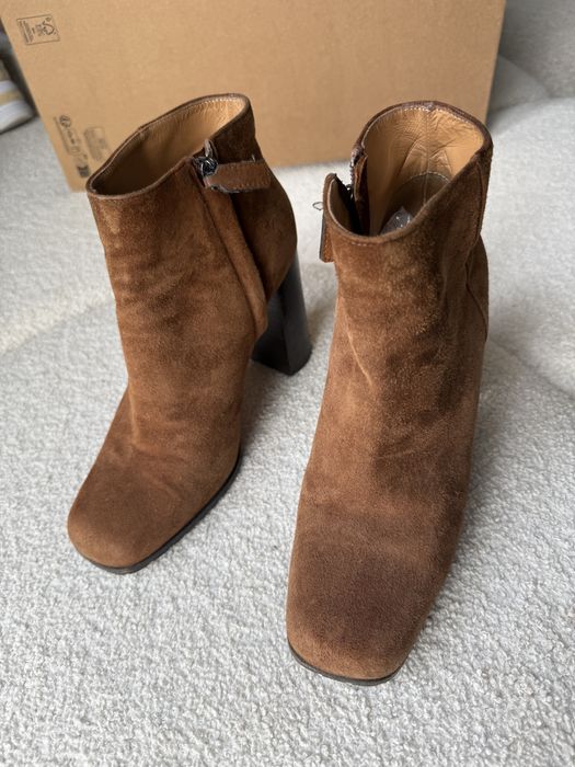 Замшеві ботильйони Max Mara