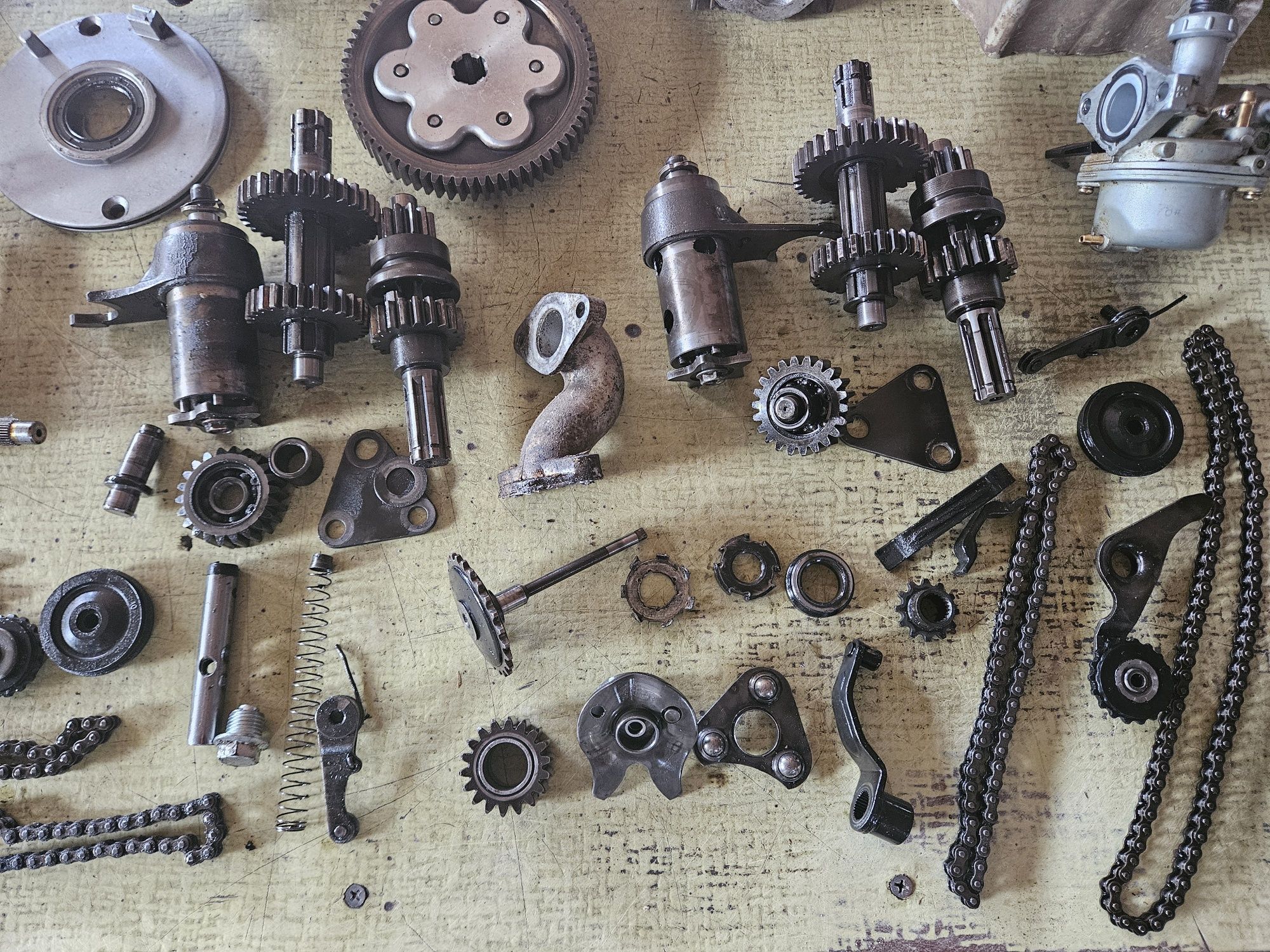 Silnik quad 110/125cc części 152FMI, 152fmh sprzęgło cylinder skrzynia