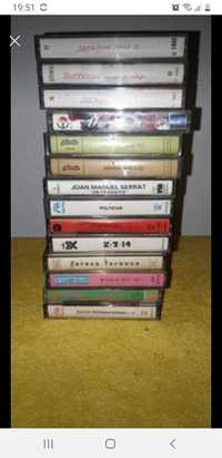 Cassetes e  discos antigos