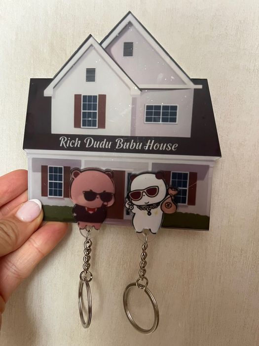 Bubu dudu breloczki 2szt. Plus domek