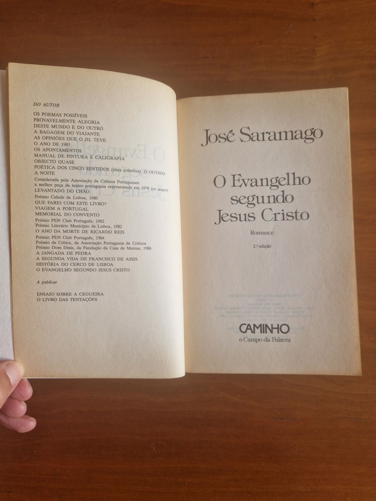 Romance "Evangelho segundo Jesus Cristo",  José Saramago