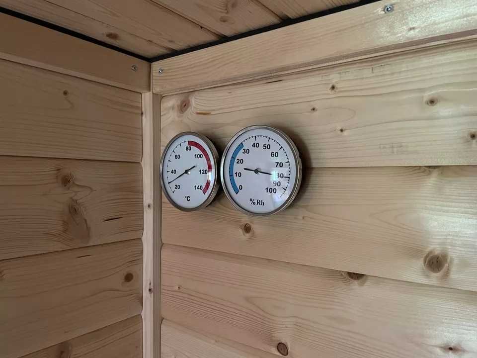 Sauna FIŃSKA ogrodowa na zewnatrz Karibu z DREWNA piec 230V zewnętrzna