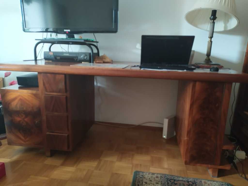 meble gabinetowe z lat 20-30 XX orzech