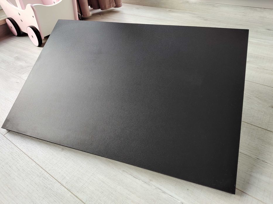 Czarna półka z kątownikami loft 40x60