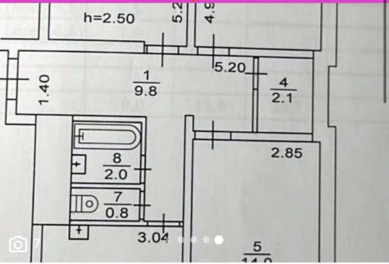 Продаж 3 кімнатноі квартири вул. Зодчих 44