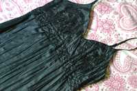 Czarna bluzka na ramiączkach Dorothy Perkins 40 koraliki elegancka