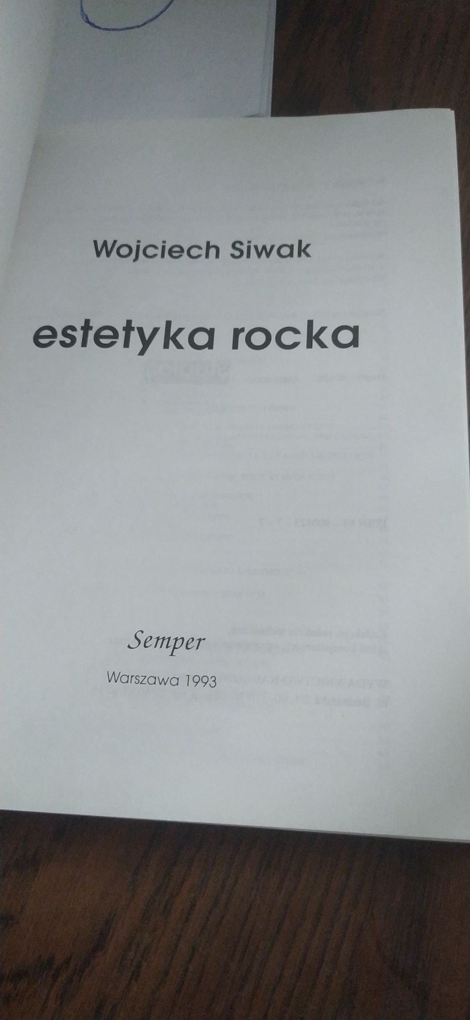 Estetyka Rocka Wojciech Siwak