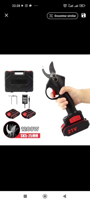 Tesoura da poda a bataria/TOP