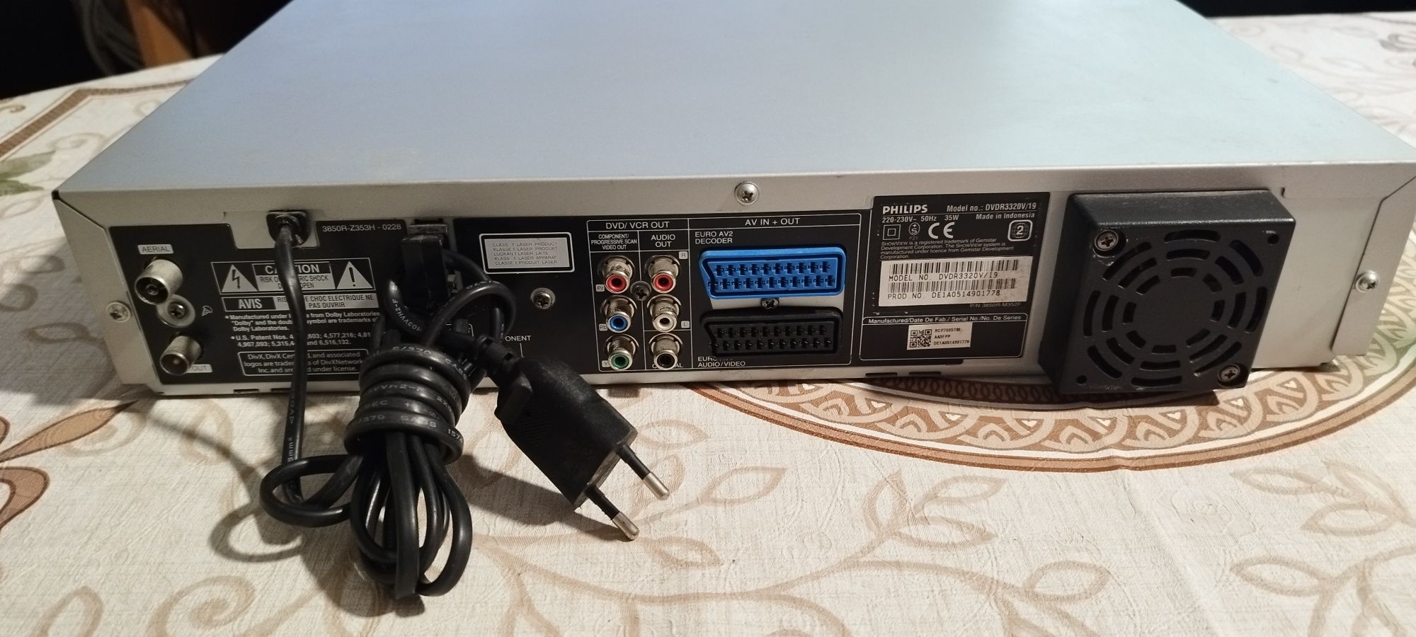 Philips DVDR3320V COMBO