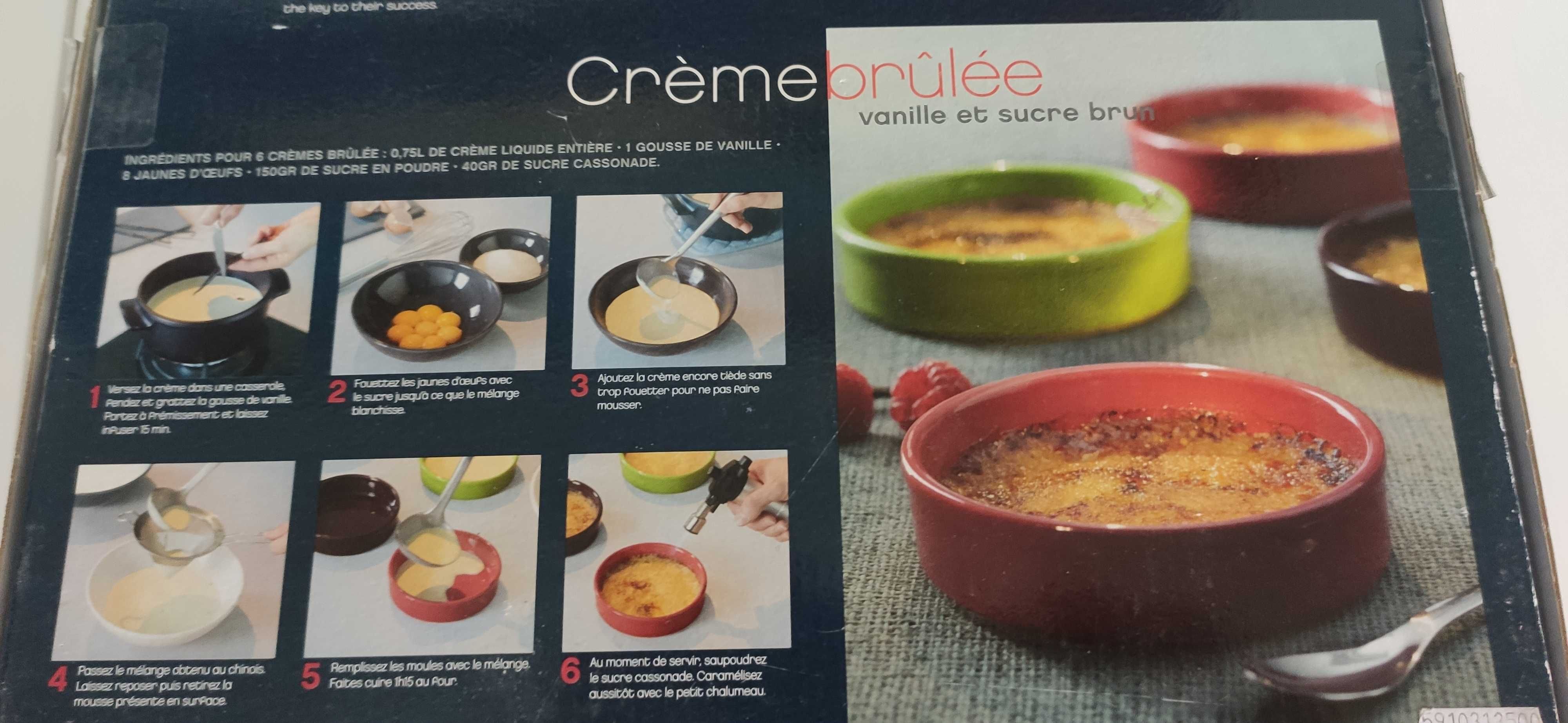 Zestaw miseczek do Crème brûlée Emilie Henry France