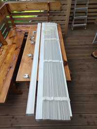 Żaluzje drewniane 50mm bianco 165cm na 250cm