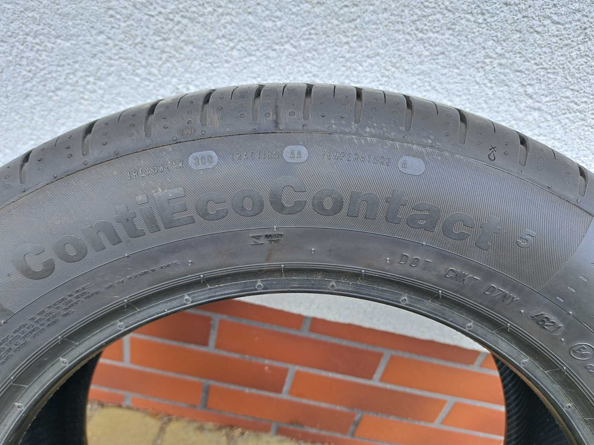 Opony Continental ContiEcoContact 5  215/60 R17 H przebieg 1000 km