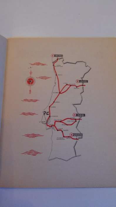 Mapa Itinerário da Fronteira a Lisboa