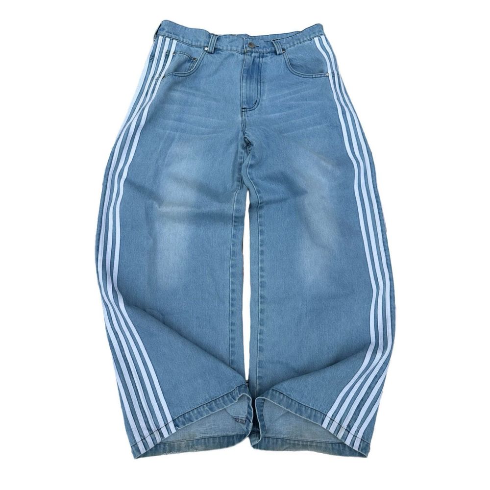 Джинси HCW Adidas & Balenciaga Штани Широкі baggy jeans широкие штаны
