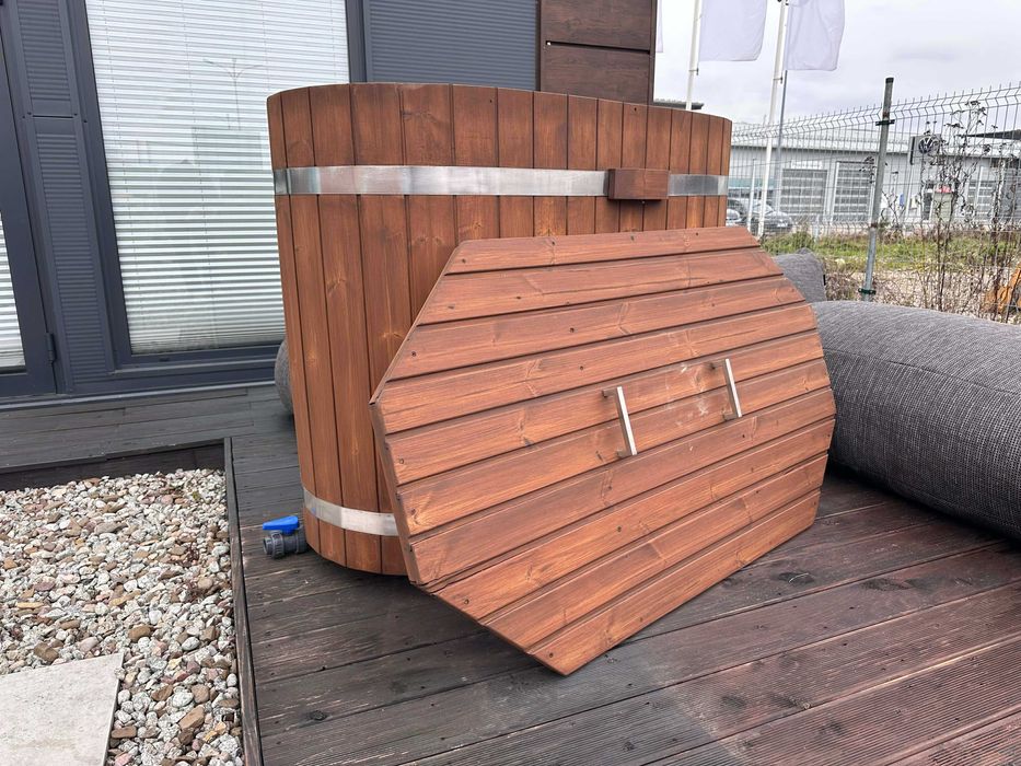 Beczka do morsowania, balia, wanna drewniana do schładzania, ODNOVIONA