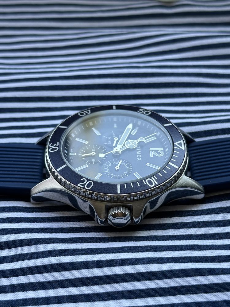 Zegarek Timex TW2U13200 Niebieski srebrny bransoleta