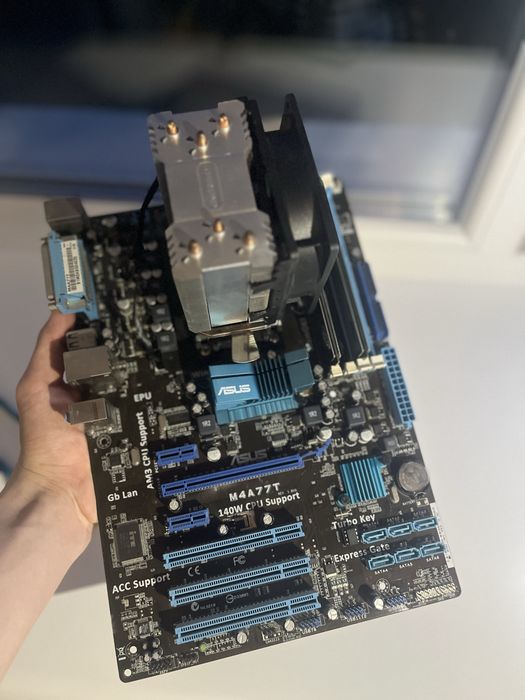 Комплект cpu + ram + куллер + материнка