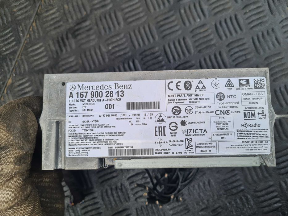 Mercedes A Klasa W177 19r radio nawigacja