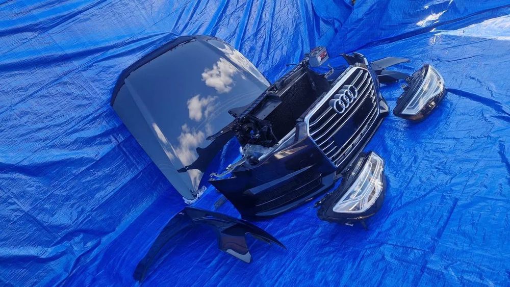 PRZÓD KOMPLETNY MASKA ZDERZAK LAMPY PAS PRZEDNI FULL LED AUDI A6 C7 S-LINE LIFT LX5R