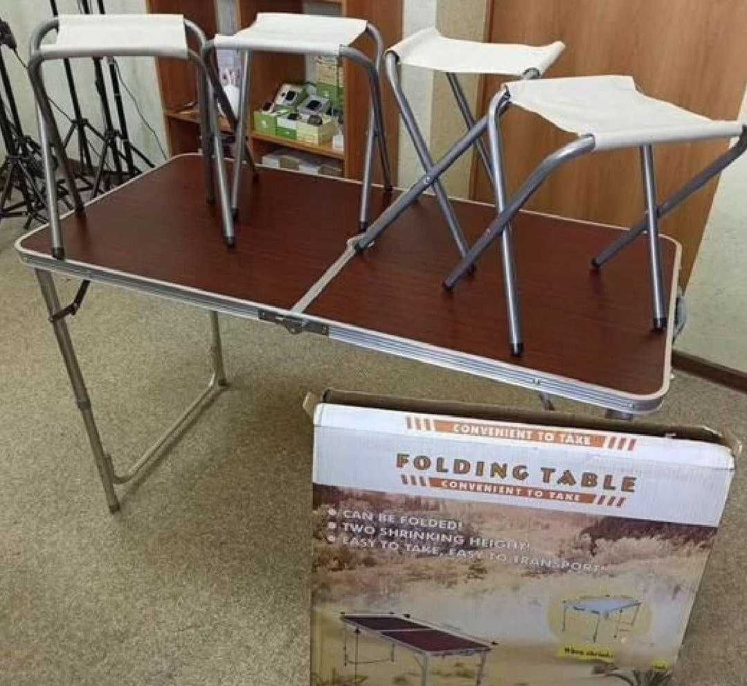 Стіл для пікніка Folding Table, для відпочинку на природі стіл+стільці