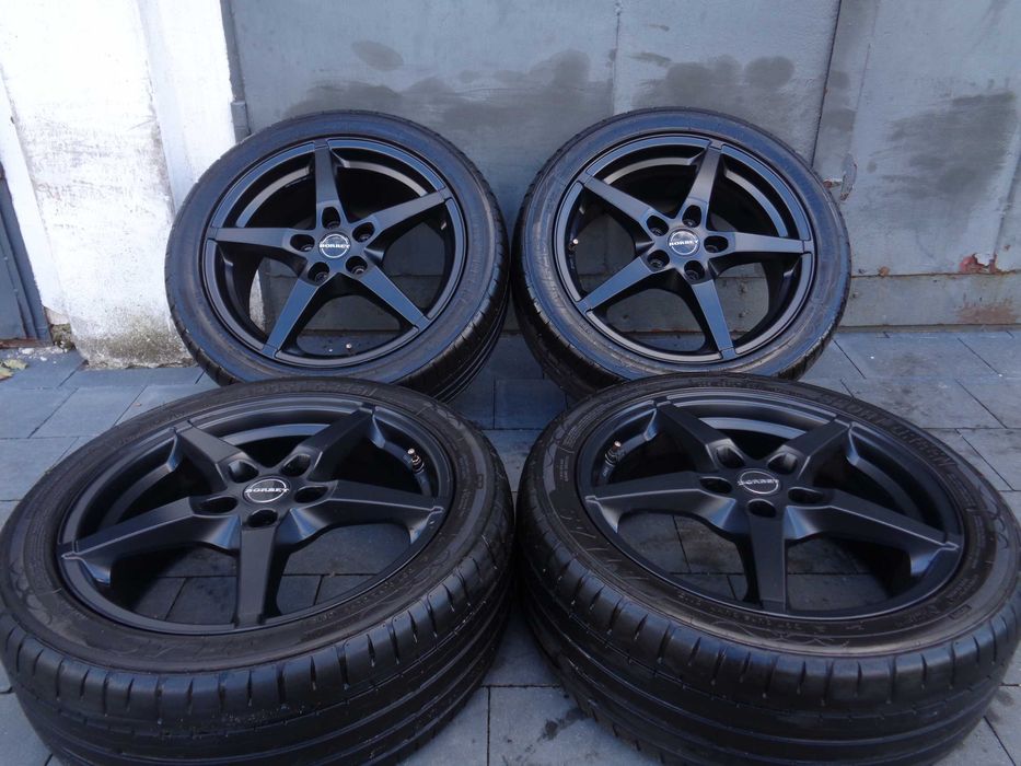 Czarne alufelgi BORBET 17 cali 5x112 VW Audi Seat Skoda Mercedes MINI