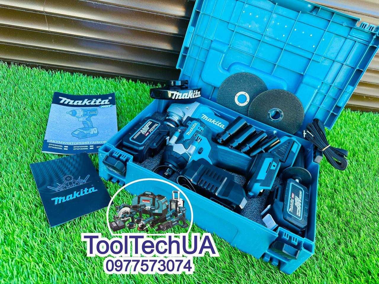 Акумуляторний Набор 2/1 Makita Болгарка DGA504 XGT Гайковерт DTW500XGT