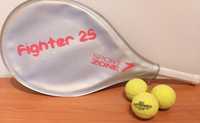 Raquete ténis Sport Zone Fighter 25 + 3 bolas
