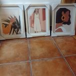 Conjunto de 3 quadros decorativo