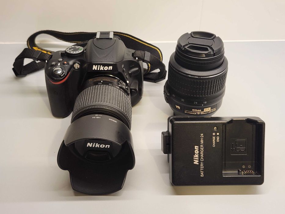 Nikon D5100 + 18–55mm VR + 55–200mm – Stan BDB przebieg 6053