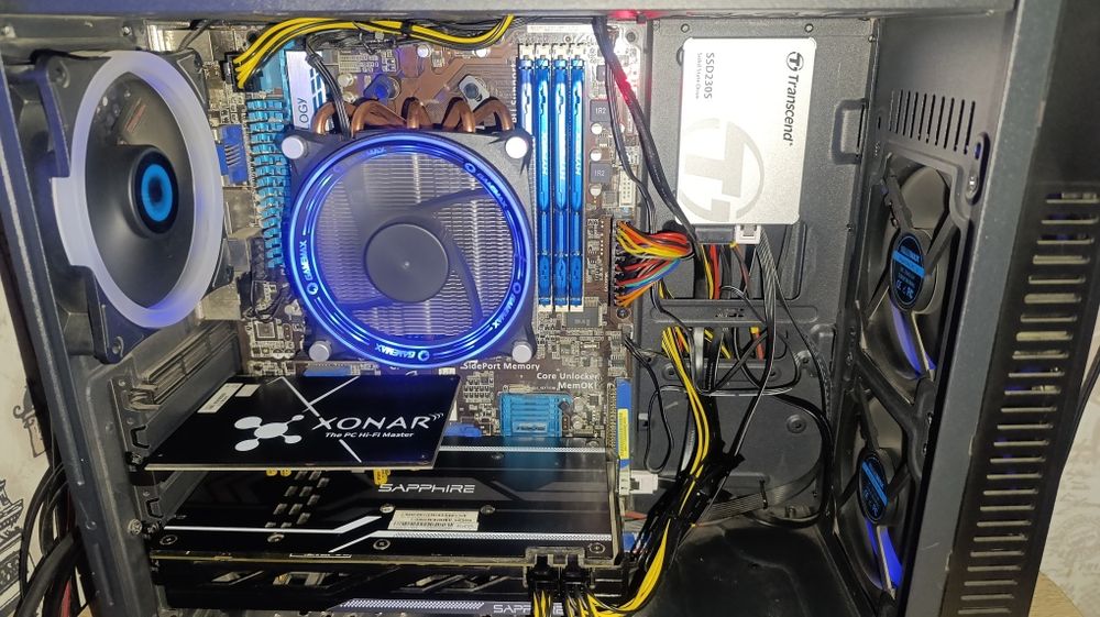 Компьютер игровой/6 ядер/16 Gb/2 Gb/SSD-128 Gb/HDD-640 Gb/На ЗАПЧАСТИ