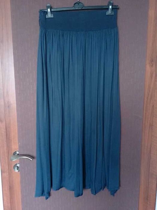Granatowa spódnica maxi M