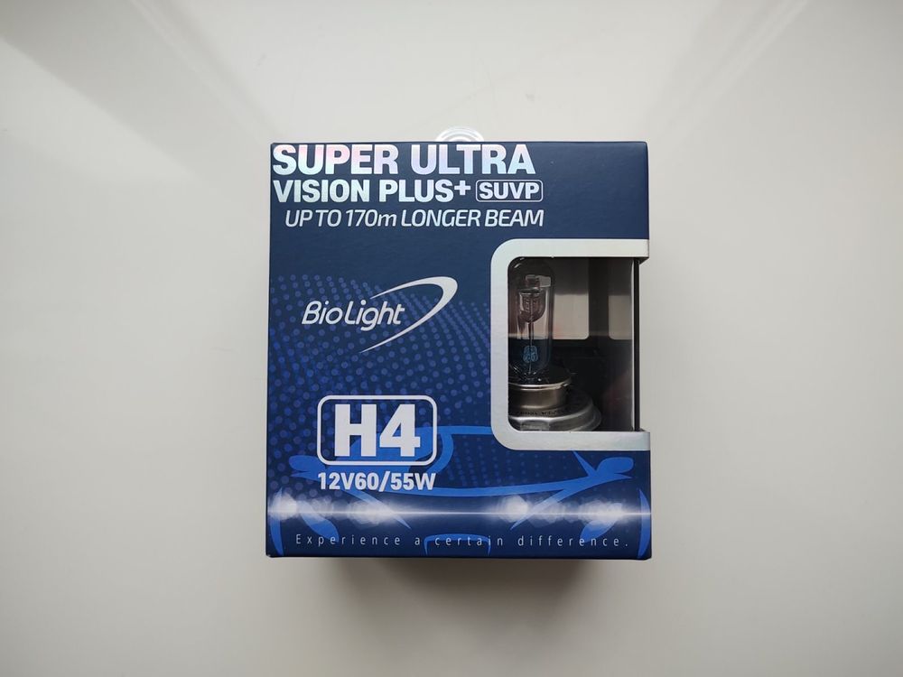 Галогенні лампи BioLight Fukurou H4 Super Ultra Vision Plus 170%