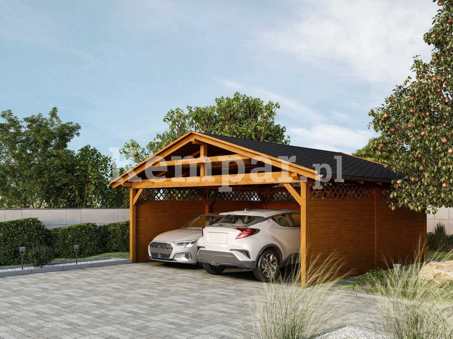 Wiata garażowa Wiata drewniana Garaż drewniany AKACJA