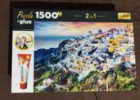 Puzzle 1500 elementów Trefl + klej