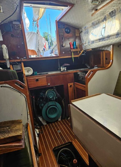 Łódź żaglowa 35ft z silnikiem jacht morski balastowy OKAZJA klasyka