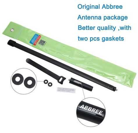 Antena taktyczna ABBREE CS 48cm Quansheng Baofeng SMA F