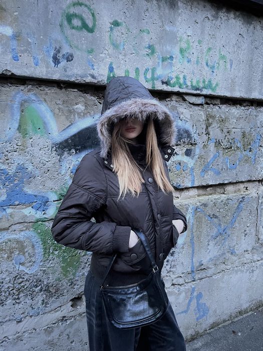Зимова Куртка Y2k Fur Bomber jacket / Хутро Вінтаж