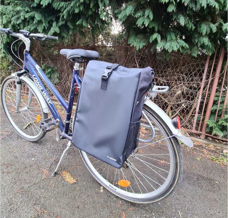 Torba rowerowa 15L – mocowanie na rzepy, odblaskowe elementy